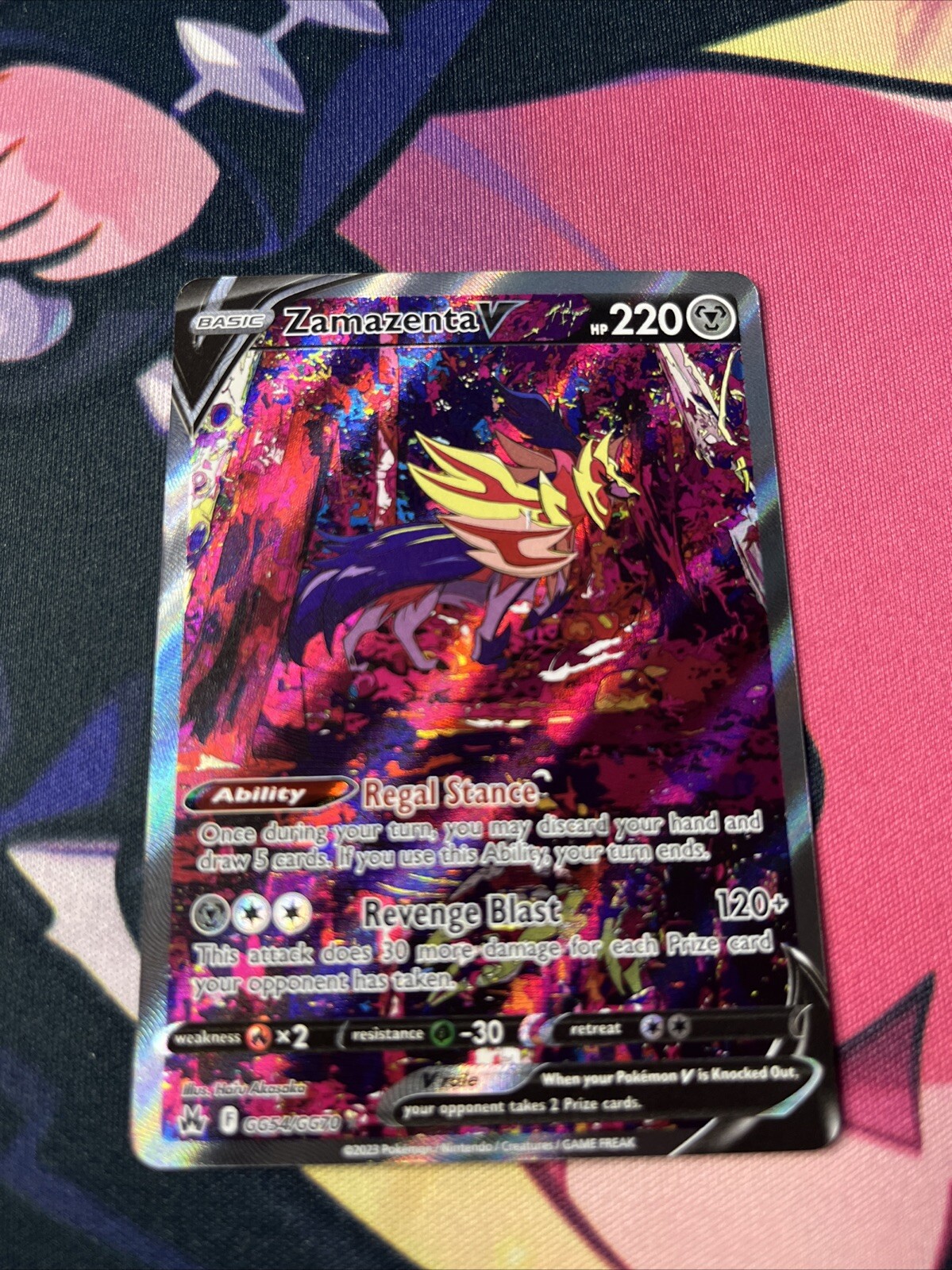 Zamazenta V #GG54 Full Art- Pokemon TCG Crown Zenith Near Mint