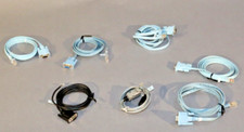 Mixed lot of 7, Cisco Blue Cat 5e DB9F to RJ45 Router Console Cable