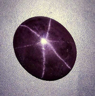 93 Carat Natural 6-Ray Star Purple Red Color Garnet Star Oval Cabochon Gemstone