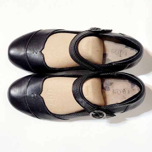 Taos Virtue Vir-13336A Slip On Mary Jane Black Leather Comfort Shoes Wm 38EU 7US - Picture 11 of 21