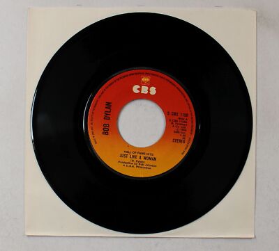 Bob Dylan Just Like A Woman / I Want You UK 7inch Vinyl Single 1979 Large Centre