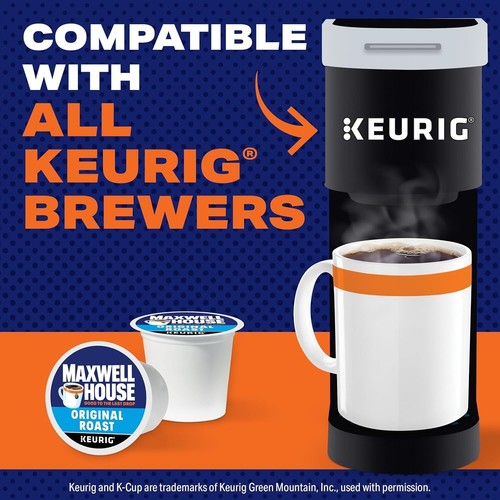 Maxwell House Original Roast Medium K-Cup Coffee Pods 24 Ct Box – - Afbeelding 7 van 11