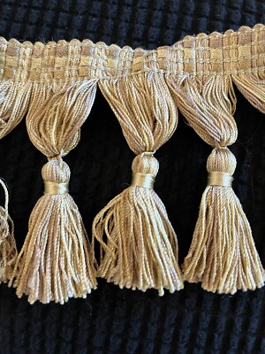 New Conso 3 3/4in Gold Fringe Tassel, $8 per yard, Price is for 8 yards.
