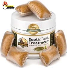 Septic Tank Treatment - 1 Year Supply of Septic Safe Dissolvable Easy Flush Live