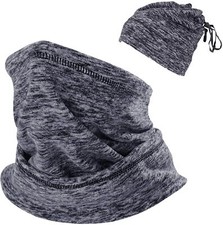 Winter Fleece Neck Warmer Gaiter Adjustable Ski Face Mask Scarf for Men Women