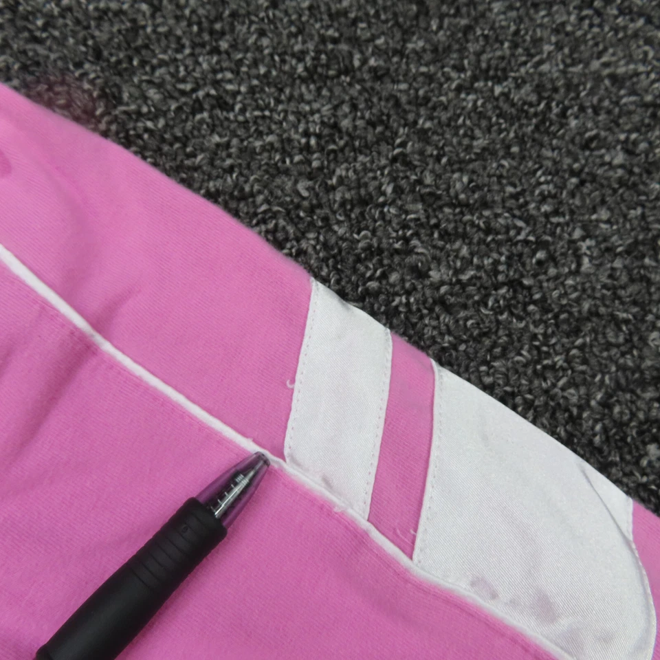 Camisa Nike Niñas Grande Rosa y Blanco Logo Central Manga Larga Correr Transpirable Foto 3 de 4