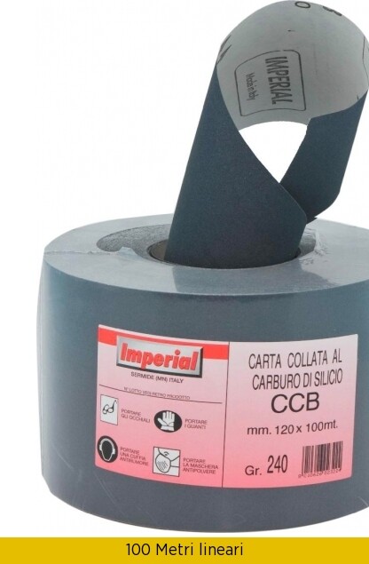 Fornitura Industriale Imperial Carta Abrasiva CCB H12 240 - Rotolo 100m