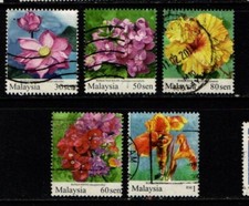 Malaysia 2010 Flowers selection to 1rm Used