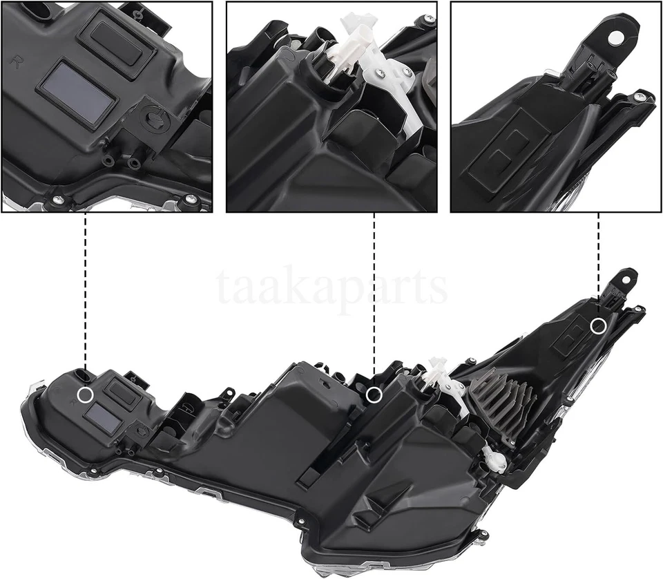 Conjunto de faros LED LH RH para Toyota Corolla SE/XLE/XSE 2023 2024 Foto 4 de 4