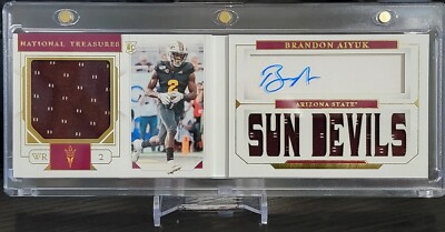   Brandon Aiyuk Signed (RC)  /85 2020 Na'l Treasures Coll RPA Booklet MINT!! 