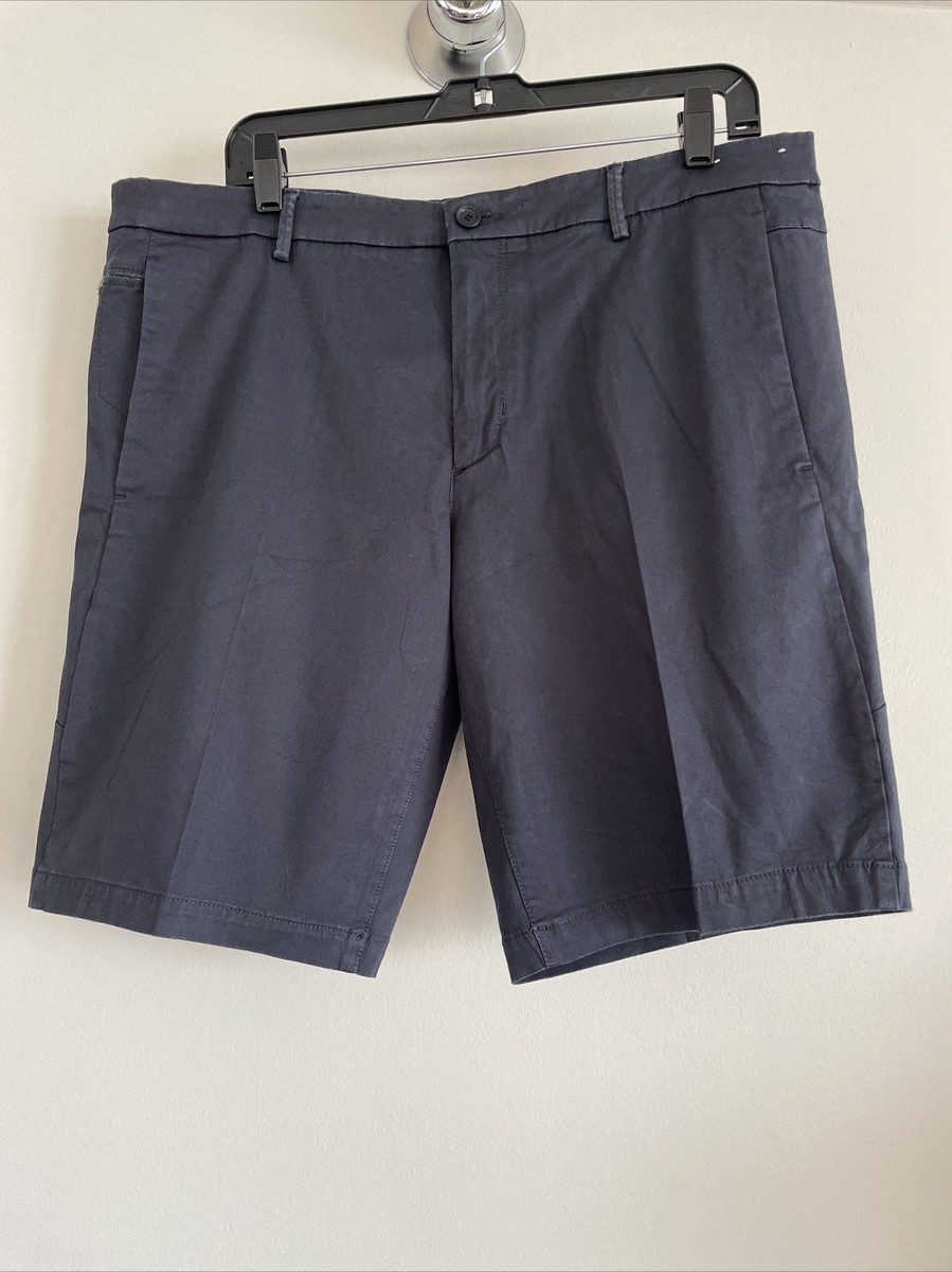 Hugo Boss Men’s Navy Cotton Blend Stretch Slim Fit Shorts Size 36