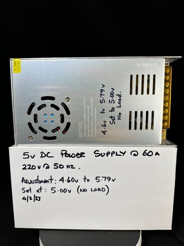 5V 60A Power Supply AC 110V/230V to DC 5V 300W Universal Regulated Power Trans