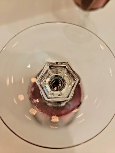 2 Vintage Cristal d'Arques Durand 6 Oz Wine Glasses Ruby Red Cut To Clear - Picture 3 of 5