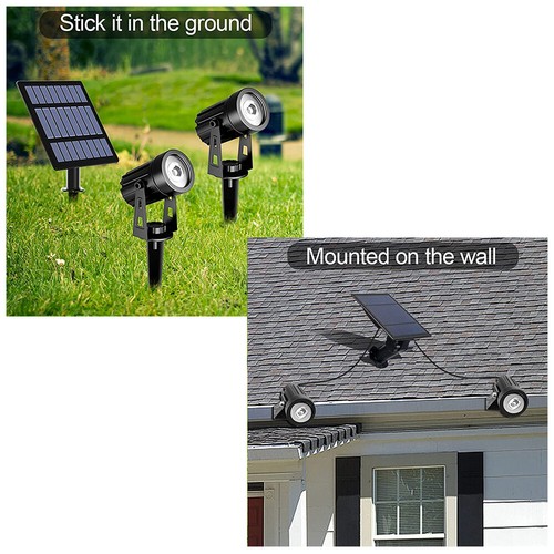 Nuevas lámparas solares LED puntuales apliques de pared lámpara de jardín exterior impermeable patio - Imagen 31 de 117