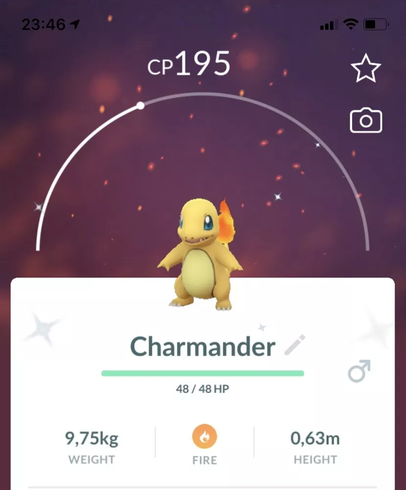 trading pogo stamp shiny charmander for a let's go pikachu/eevee MALE shiny  charmander : r/PokemonHome