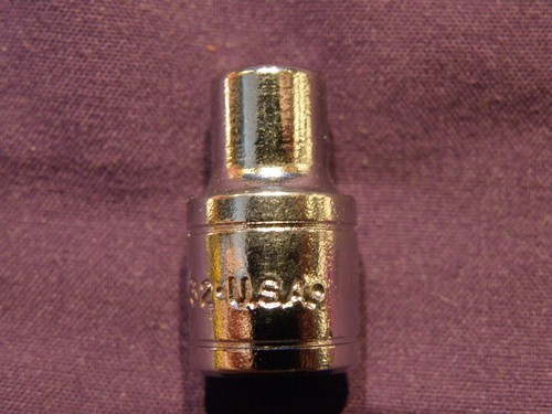 S-K 1/4" Drive 6 Point, 9/32  Shallow Socket. 40907 Very Good Cond. USA Made. - Picture 4 of 7