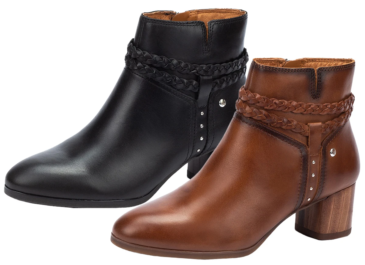 Pikolinos Femme Bottines Cuir Bottine Aspect Tress Rivets Calafat W1Z 8521