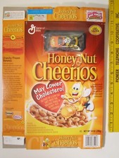 Empty GENERAL MILLS Cereal Box 2002 Honey Nut Cheerios PETTY 43 1:64 CAR Z130A
