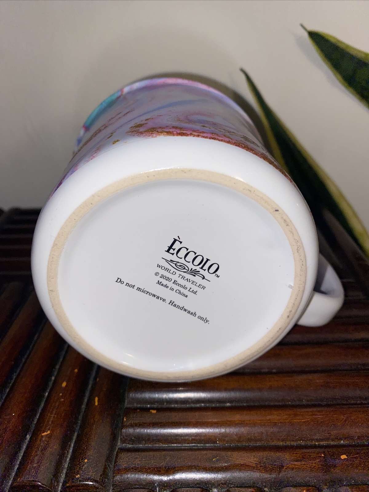 2020 NEW Eccolo World Traveler Multicolor Glitter Marble Swirl Pink