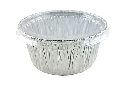 Handi-Foil oz Aluminum Muffin Cupcake Ramekin Cups w/Clear Lid Disposable  Tins