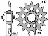 Pignon avant 2178 16 dents anti usure Aprilia RSV 1000 525