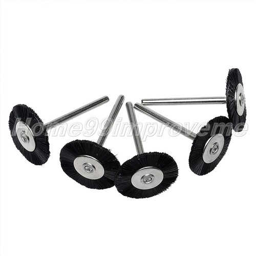 New 10Pcs 25mm Nylon Bristle Wheel Wire Brush Polish Grinder Power Rotary Tool - Picture 7 of 8
