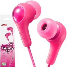 JVC Gumy HAFX7PN In-Ear Earbud Headphones Pink Wired 3.5mm Audio Plug