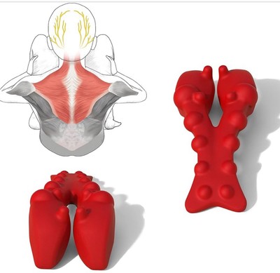 Trapezius Trigger Point Massager, Myofasical Release Neck and Shoulder Pain, ...