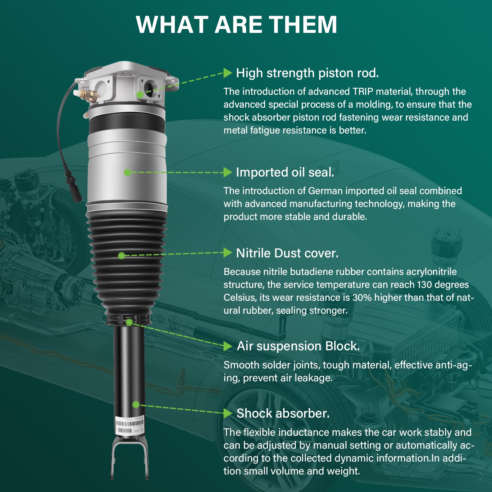 Bentley Continental Front Air suspension compressor