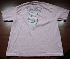 Vintage 00s St. Louis Cardinals Albert Pujols T-Shirt MLB Baseball Shirt XL Pink