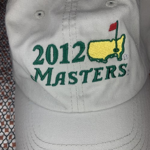 Mütze Kappe Masters Augusta National Golf khaki hellbraun verstellbar 2012 amerikanische Nadel - Bild 4 von 4