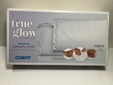 Conair True Glow Complete Clean Spa Heated Beauty Mitts Soft Skin New