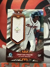 2019 Bowman Chrome - 2018 Afl Fall Stars Relics Cristian Pache #AFLR-CP /99