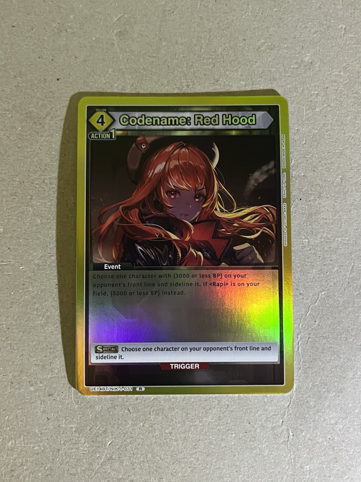 Union Arena: Goddess of Victory NIKKE Codename: Red Hood UE14BT/NIK-1-031 R