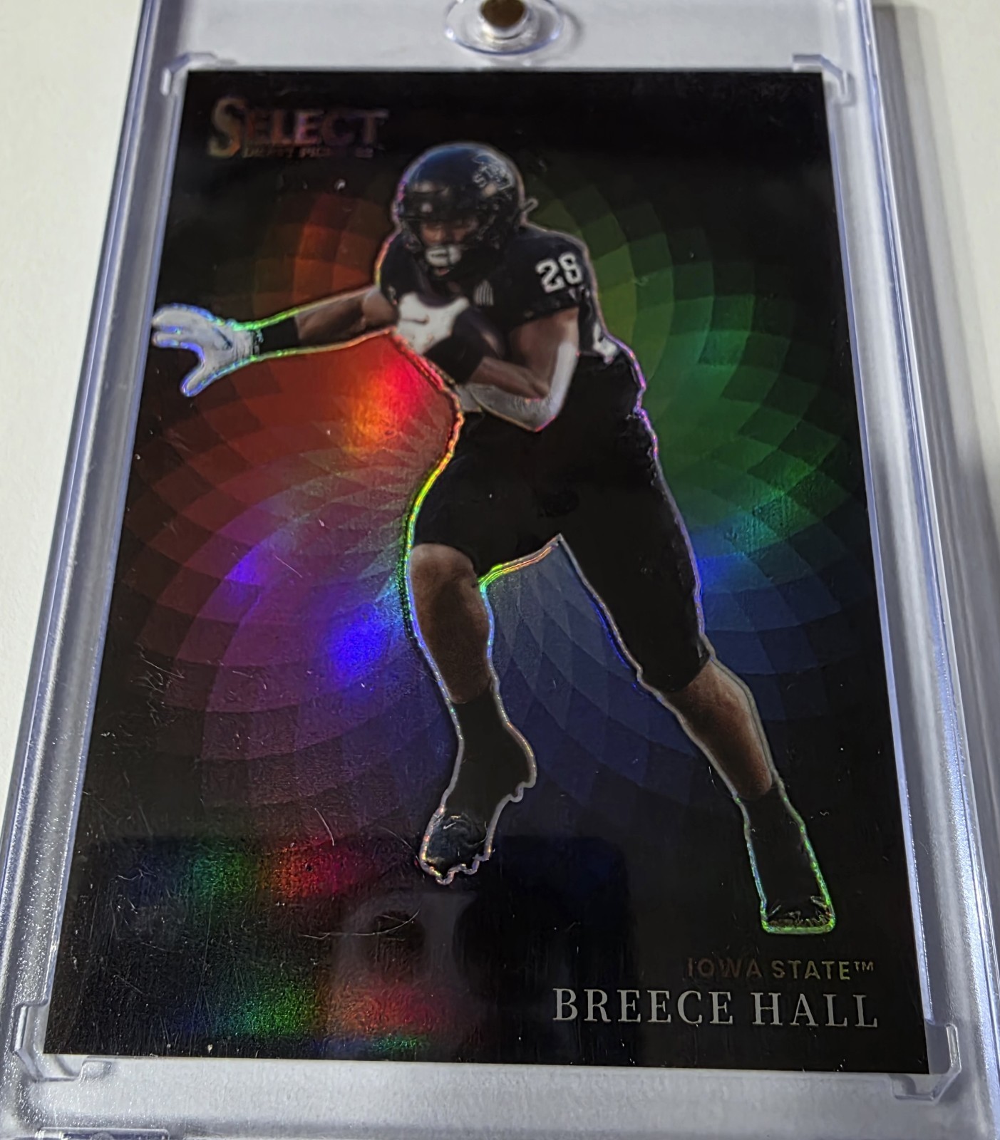 2022 Panini Select Draft Picks Breece Hall COLOR WHEEL Case Hit SSP #CW-BH Jets