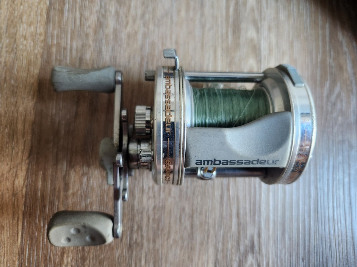 abu garcia ambassadeur 6500 c3 made in sweden Abu Garcia Ambassador 6500C3 Baitcast Reel Rt Handed Made In Sweden Chrome