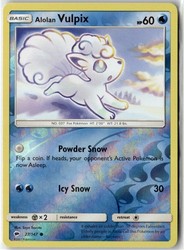 Alolan Vulpix 27/147 Burning Shadows Reverse Holo