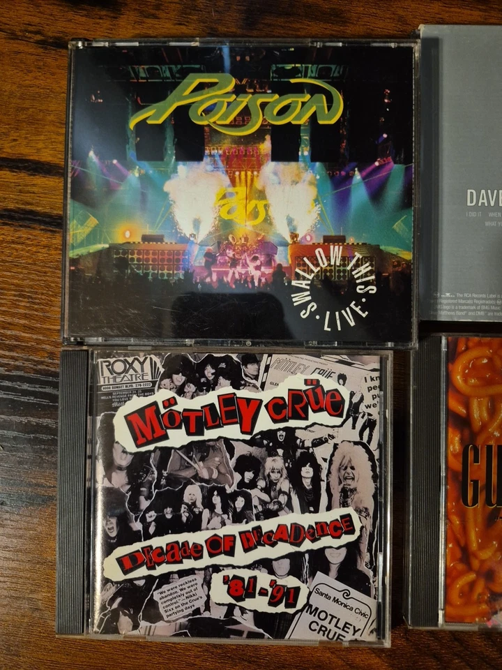 4 CD ROCK Lot . Guns N Rose's, Motley Crue, Poison, And Dave Matthew's Band. Foto 2 de 4
