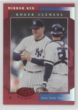 2001 Leaf Certified Materials Mirror Red 41/75 Roger Clemens #22 2iu