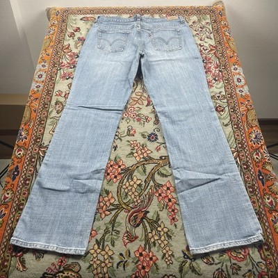 Levi s 505 Damen Straight Leg Jeans Size 10m Blue Denim