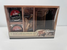 Berkshire Shoe Care Kit Cedar Tray Horsehair Brushes Kiwi Polish New