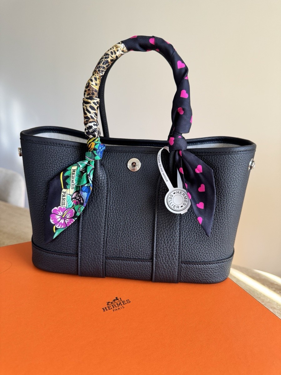 Brand New Hermes HERMÈS Mini Neo Garden Party 23 Black Negonda