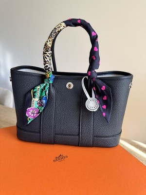 Brand New Hermes HERMÈS Mini Neo Garden Party 23 Black Negonda 