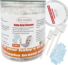 100Pcs Baby Tongue Cleaner,Baby Toothbrush,Disposable Oral Cleaner for Newborn T