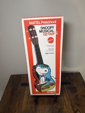Vintage 1972 Mattel Preschool Snoopy Musical Ge-tar Tested: Works Original Box
