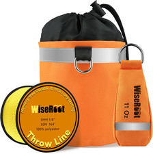 Arborist Throw Line Kit: Ultra Slick Throw Rope 11/15Oz 900D Throw Weight with