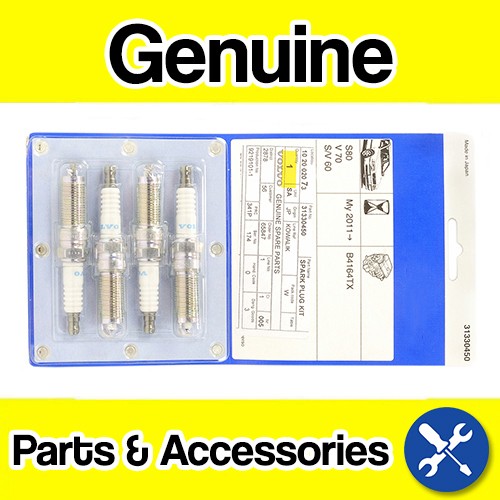 Genuine Volvo S60 II (11-15) (1.6 Litre Turbo Engines T3/T4/F) Spark Plugs