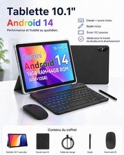 Tablette Pc 10,1″ HD Pack avec clavier, souris 