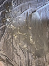 Vintage Wedding Veil Long Veil With Comb Embroidered Floral Faux Pearls