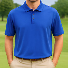 Adidas Golf Polo Shirt Men s 2XL XXL Blue Short Sleeve CLIMACOOL Performance